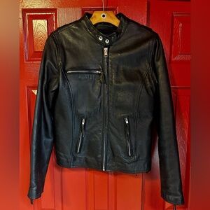Wilsons Leather Moto Cafe Jacket Womens